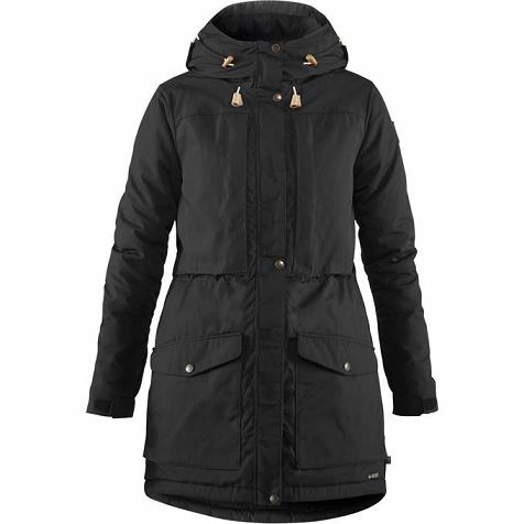 Fjallraven Women Singi Parka Black PH13708 Philippines